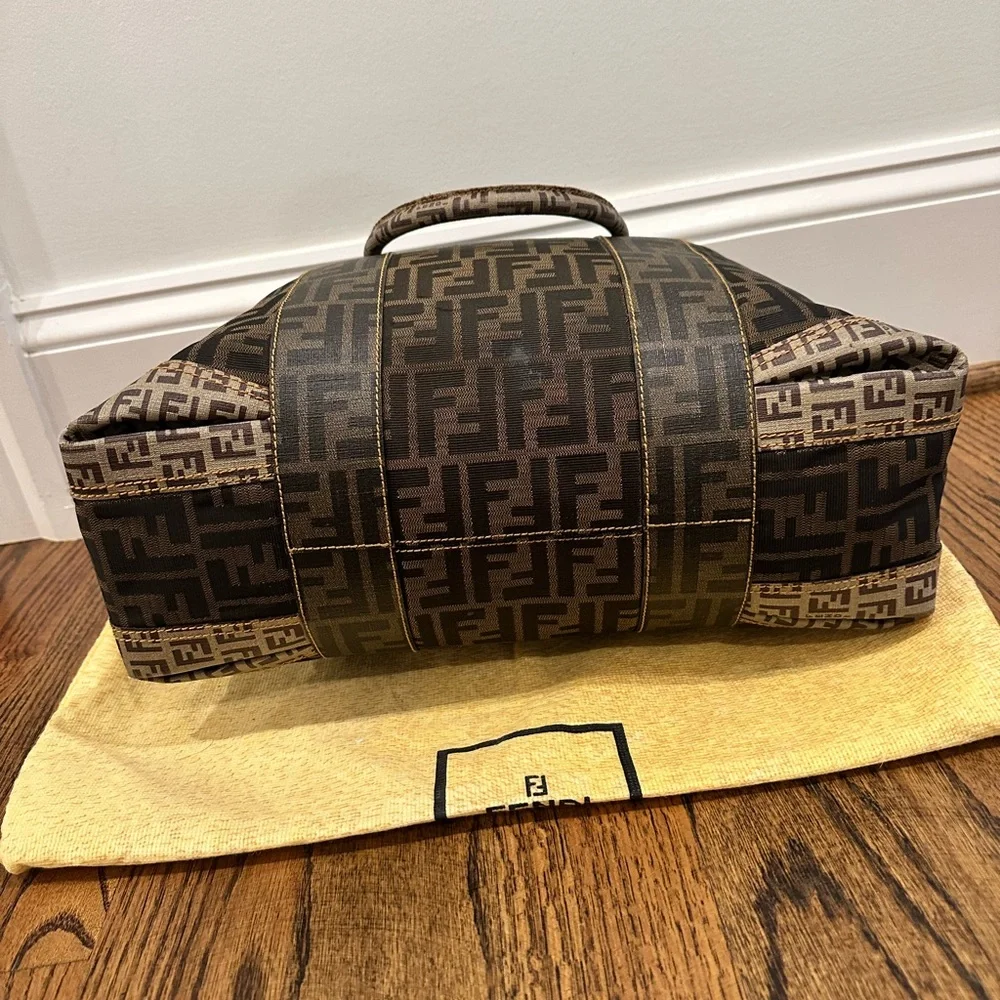 Fendi Black and Brown Satchel - Picture 9 of 16